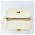 Céline CELINE Macadam Canvas Schultertasche mit Pferdewagen-Motiv aus Leder in Weiß und Gold Auth 172964 Golden - Ansicht 11