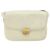 Céline CELINE Macadam Canvas Schultertasche mit Pferdewagen-Motiv aus Leder in Weiß und Gold Auth 172964 Golden - Ansicht 13