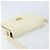 Céline CELINE Macadam Canvas Schultertasche mit Pferdewagen-Motiv aus Leder in Weiß und Gold Auth 172964 Golden - Ansicht 6