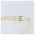 Céline CELINE Macadam Canvas Schultertasche mit Pferdewagen-Motiv aus Leder in Weiß und Gold Auth 172964 Golden - Ansicht 8