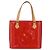LOUIS VUITTON Borsa a Mano Houston Monogram Vernis Rossa M91092 LV Auth ki6445 Rosso - vista 13
