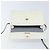 Christian Dior Borsa a Spalla in Tela Honeycomb PVC Bianco Oro Auth ARZ226 D'oro - vista 10