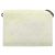 Christian Dior Borsa a Spalla in Tela Honeycomb PVC Bianco Oro Auth ARZ226 D'oro - vista 2