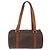 Céline Borsa a mano in tela Macadam CELINE in pelle PVC marrone e oro Auth mr2020 D'oro - vista 2