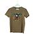 Camiseta de manga corta de algodón Coach COACH ~ Disney Signature Marrón Auth 166925M Castaño