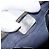 Borsa Boston in PVC GG Supreme Sherry Line di GUCCI, Blu Navy e Oro Auth LNZ314 D'oro - vista 11