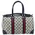 Borsa Boston in PVC GG Supreme Sherry Line di GUCCI, Blu Navy e Oro Auth LNZ314 D'oro - vista 13