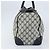 Borsa Boston in PVC GG Supreme Sherry Line di GUCCI, Blu Navy e Oro Auth LNZ314 D'oro - vista 3