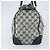 Borsa Boston in PVC GG Supreme Sherry Line di GUCCI, Blu Navy e Oro Auth LNZ314 D'oro - vista 4