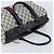 Borsa Boston in PVC GG Supreme Sherry Line di GUCCI, Blu Navy e Oro Auth LNZ314 D'oro - vista 6