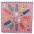 Hermès Foulard HERMES Carre 90 ""L'Heure des Gants"" in seta rosa Auth LNZ365SAM
