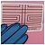 Hermès Foulard HERMES Carre 90 ""L'Heure des Gants"" in seta rosa Auth LNZ365SAM - vista 12