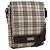 Burberry Borsa a Spalla Nova Check in Tela Beige Argento Auth fm5222