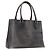 Berluti Calligraphy To Joule Tote Bag aus schwarzem Leder mit Silber authentisch 172921