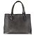 Berluti Calligraphy To Joule Tote Bag aus schwarzem Leder mit Silber authentisch 172921 - Ansicht 2