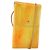LOUIS VUITTON Monogram Vernis Walker Geldbörse Limone Gelb M91074 LV Auth BA10750 Golden
