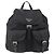 Zaino PRADA in nylon argento nero Auth bs33518 - vista 13