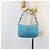 PRADA Schultertasche Nylon Hellblau Silber Auth LNZ298 - Ansicht 25