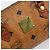 Borsa Boston Mini Vicetos Logogram MCM in PVC Marrone Oro Auth gh1736 D'oro - vista 12