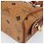 Borsa Boston Mini Vicetos Logogram MCM in PVC Marrone Oro Auth gh1736 D'oro - vista 15