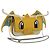 Borsa a secchiello Nano Drago in pelle FENDI x FRGMT x POKMON Gialla Auth 166961SM Argento Giallo