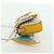 Borsa a secchiello Nano Drago in pelle FENDI x FRGMT x POKMON Gialla Auth 166961SM Argento Giallo - vista 3