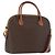 Céline Borsa a mano in tela Macadam CELINE in pelle PVC 2 in 1 marrone oro Auth ki6435 D'oro