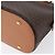 Céline Borsa a mano in tela Macadam CELINE in pelle PVC 2 in 1 marrone oro Auth ki6435 D'oro - vista 16