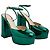 Gianvito Rossi Dua 70 Metallic Grün 39