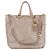 Borsa tote e a spalla Prada in pelle grigia a 2 vie Grigio