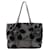 Prada Samtblumen Nylon Tote Bag Schwarz - Ansicht 2
