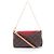 Borsa a mano Pallas di Louis Vuitton Marrone Rosso Fuschia Monogramma