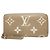 Zippy Geldbörse Monogram Empreinte Louis Vuitton Beige Grau Roh