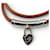 Hermès Hermes Viviride Fantasy Heart Cadena Choker Bangle Bracelet Brown  - view 3