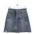 Saint Laurent Minifalda azul