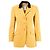 Blazer Aspesi de lana amarillo con cuello negro