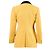 Blazer Aspesi de lana amarillo con cuello negro - vista 3