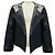 Schwarze Lammlederjacke von The Row mit offener Vorderseite