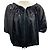 Top nero con paillettes e zip frontale di Lanvin