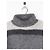 Prada Pullover mit geometrischem, fuzzy Strick und rotem Etikett aus den 2000er Jahren Grau - Ansicht 3