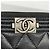 Boy Monedero de piel de ternera granulada negra Chanel Negro - vista 7