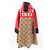 Abrigo de algodón con patrón GG Large TIGER de Gucci Roja - vista 3