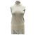 Autre Marque Col roulé beige sans manches en laine