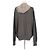 Loro Piana Pullover mit Reißverschluss aus Kaschmir und Seide Grau - Ansicht 2