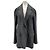 Autre Marque Blazer de lana y cachemira a cuadros Gris