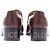 Mocassini Gucci bordeaux in pelle con catena dorata Bordò - vista 5
