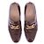 Mocassini Gucci bordeaux in pelle con catena dorata Bordò - vista 6