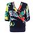 Autre Marque Camiseta de algodón con estampado floral LEONARD FASHION Azul
