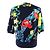 Autre Marque Camiseta de algodón con estampado floral LEONARD FASHION Azul - vista 3