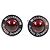 Alfred Dunhill Gemelli rotondi Dunhill in argento Rosso - vista 3